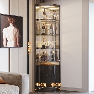 Country Garden Corner Cabinet Corner Cabinet Corner Cabinet Living Room Dining Room Corner Cabinet Storage Rack Triangle Cabinet Wine Cabinet