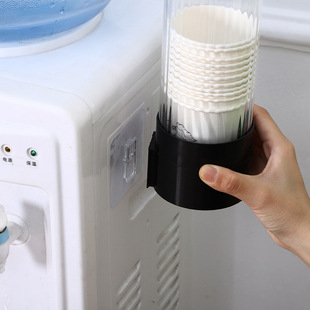 Household non-perforated wall-mounted water dispenser cup holder simple dustproof cup extractor large capacity cup rack wholesale