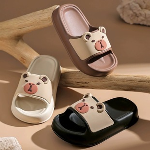 New Children's Adult Slippers Home Indoor Bathroom Non-slip Thick Sole Summer Outwear Soft Sole Shoes for Men