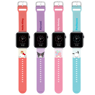 Applicable iwatch strap Apple Watch applewatch6 generation 7/SE/5/4/3/2/1 cartoon silicone