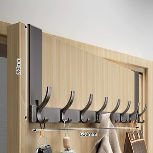 Cream wind door rear hook bedroom door punch-free seamless door back storage clothes hanger coat hook