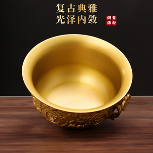 Cornucopia Ornaments Pure Brass Household Everything Goes Well Copper Basin Solid Cornucopia Entrance Wealth Large Size Wedding Use