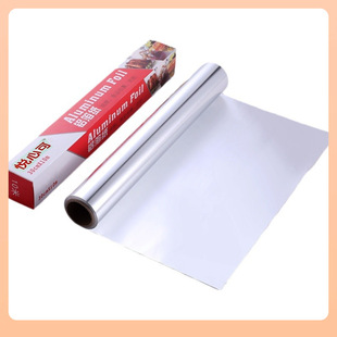 Tin Paper Aluminum Paper Large Roll Thickened Food Grade BBQ Aluminum Foil Paper Household Air Fryer Oven Tin Foil Paper Baking