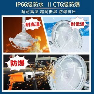 led Explosion-proof Lamp Workshop Industrial and Mining Lamp Factory Room Lamp Lighting Warehouse Gas Station Fire Storm Lampshade Super Bright Waterproof