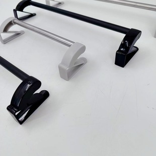 Creative Towel Rack Stainless Steel Single Rod Towel Rack Kitchen Punch-Free Towel Hanging Rod Cabinet Door Back Rag Hanging