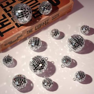 Disco зеркальный шар подвесной шар с подвесным кольцом крюк 2024 трансграничный амазонка вечеринка украшения диско мяч подвеска