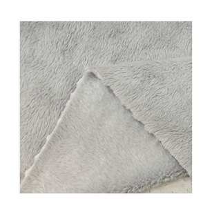 in stock wholesale double-sided crystal super soft 270g polyester double-sided crystal velvet plush toy home textile fabric