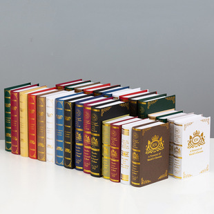 European-style gilding decorative book office bookcase simulation book model room sales department simulation book decoration decoration