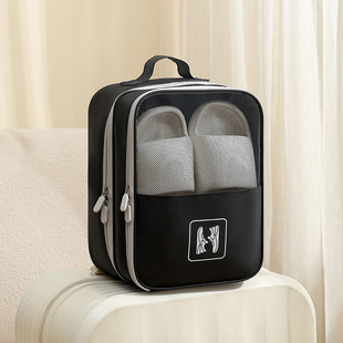 New Light Travel Leather Film Shoes Storage Bag Travel Shoes Bag Hangable Trolley Case Travel Shoes Box Dustproof Shoes Bag