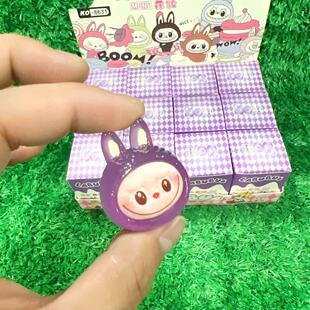 Cross-Border Cartoon La Bubu Big Head Blind Box Doll Small Cute Desktop Ornaments Trendy Blind Box Toys Wholesale