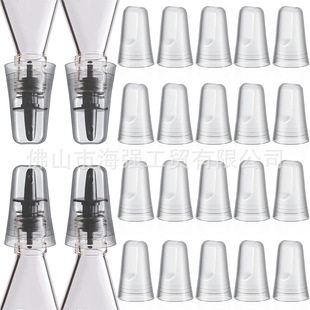Cross-Border Suitable for Home Kitchen Transparent Wine Pourer Cap Universal Bottle Pourer Wine Bottle Cap Wine Bottle Cap Bottle Cap