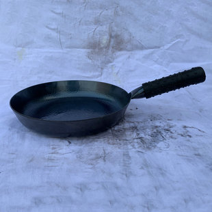 Zhangqiu Household Frying Pan Handmade Uncoated Non-stick Pan Gas Stove Lasagna Omelette Egg Steak Pancake Pan