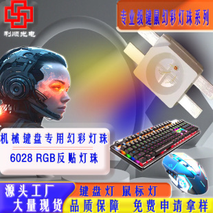 6028RGB built-in IC magic color mechanical keyboard mouse anti-stick colorful lamp beads led light source atmosphere light