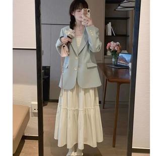 [Original Inner] Cream White Moonlight 2024 Summer New Gentle Slim Sling dress Pure Desire Dress