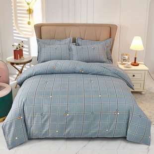 100 cotton quilt cover single cotton padded autumn and winter 1.5 meters 1.2m dormitory 1.8m double quilt cover 200x230