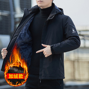 Jacket Men's Spring and Autumn Hooded Top 2024 New Fashion Casual Couple's Rustic Clothes Men's Autumn and Winter Jacket Men's