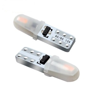 Автомобильная светодиодная лампа T5 2SMD 3014 3020 приборная панель лампа среднего управления фары 3D астигматизм индикатор