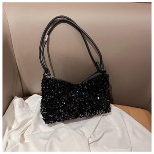 All-match Casual Fashion Women's Bag 2023 New Shoulder Crossbody Bag Sequin Handbag for Foreign Trade Crowdsourcing Bag