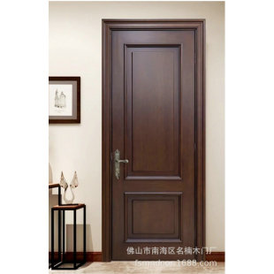 New Chinese style wooden door solid wood door mute bedroom door interior door household flat door wooden door wholesale
