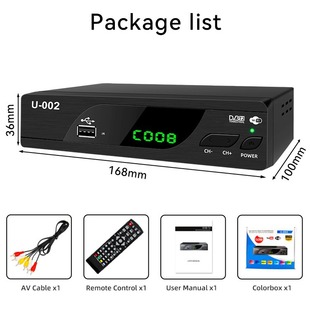 Junuo Export Cross-Border European High-Definition Tv Set-Top Box Supports Wifi Malaysia Dvb-T2 Decoder