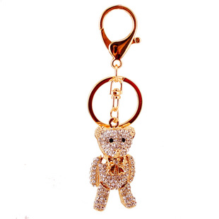 Cool Hee Jewelry Cute Doll Cartoon Bear Keychain Women's Bag Accessories Key Chain Metal Pendant 120