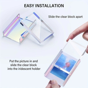 3 Pack Mini Photo Frame Polaroid Photo Frame Rainbow Acrylic Photo Frame For Desktop And Desktop