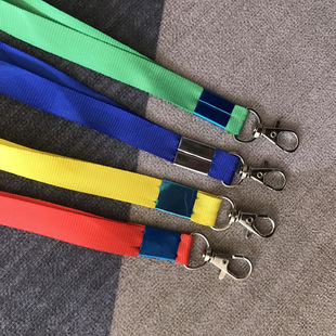 Work Badge Lanyard 100 Pieces Free Shipping 1.0cm Wide Student Badge Badge Id Set Work Badge Factory Blue Factory