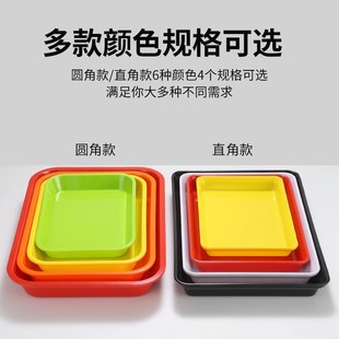 melamine cooked food marinated dish display plate color rectangular cold dish tray marinated duck goods plastic barbecue plate commercial