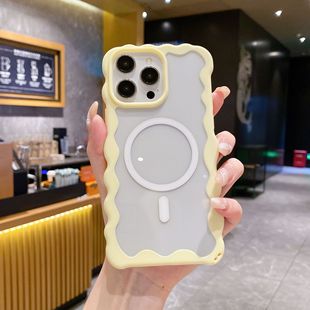 Заводская новая модель для iPhone 16 pro max Barra Magic Mirror Волны Магнитное притяжение анти-падение чехол для телефона
