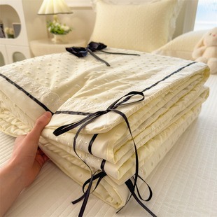 2025 New Four-layer Yarn Massage Bean Quilt Bubble Summer Quilt Core Net Celebrated Live Summer Cool Quilt Princess Wholesale