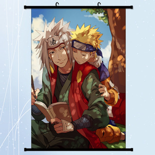 Naruto Hanging Painting Uchiha Mustela Vortex Naruto Animation Roller Cloth Canvas Poster Wholesale Naruto