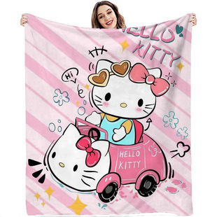 HelloKitty одеяло Hello Kitty мультфильм анимация трансграничная Sanrio фланелевое одеяло для отдыха одеяло для кондиционирования воздуха оптом