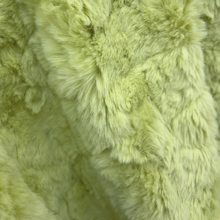 Encrypted Rabbit Hair Brushed Flower Velvet Cotton Doll DIY Fabric Rose Pattern Fur Thickened Plush Fabric Clothing Fur Collar