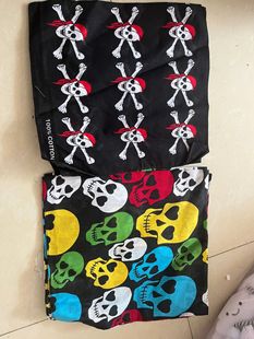 Headscarf Men's Korean Fashion Outdoor Sports Hip-Hop Square Scarf Women's Street Dance Hair Band Cashew Flower American Flag Maple Leaf Hair Accessories