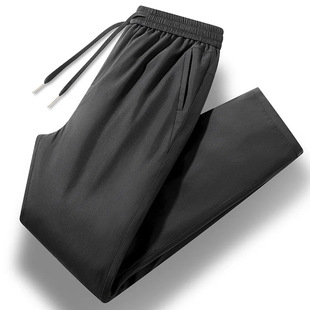 Foreign Trade Winter Down Pants Men's Outer Wear Drawstring Pants Waist Straight Pants Thickened Cold-proof Northeast Cotton Pants Warm Pants Men's