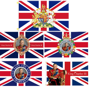 Король Великобритании Карл III 2023-King Charles LLL Флаг Карла III Флаг