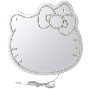 Пользовательские акриловые светодиодная атмосфера неоновый свет HelloKitty зеркало неоновый фон настенная реклама