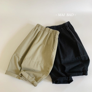 Maibao Children's Casual Pants 2024 Autumn New Wash Fade Old Casual Cotton Pants Boys Sports All-match Trousers