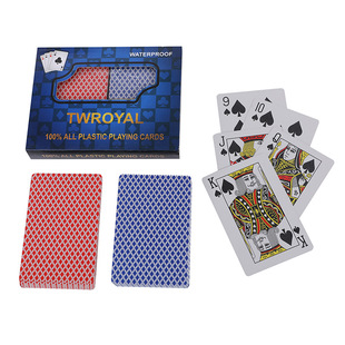 Factory spot TWROYAL old friend double suit PVC plastic waterproof Southeast Asian playing cards 19 25 Silk