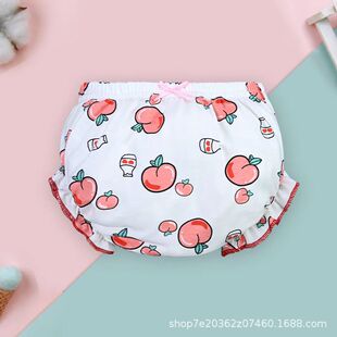 Girls' summer underwear baby bread pants children's flower brace pants 1 pure cotton baby Class a Girls' triangle bloomers wholesale