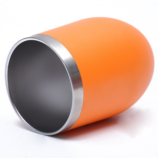 New Compact Portable Student Water Cup Simple Fresh Inside and Outside Double Layer 304 Stainless Steel Coffee Cup Eggshell Cup