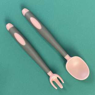 Manufacturers supply baby eating training spoon baby food supplement elbow fork spoon children's tableware set large quantity can be excellent