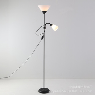 Cross-border led floor lamp American creative modern simple living room bedroom bedside study ins atmosphere floor lamp