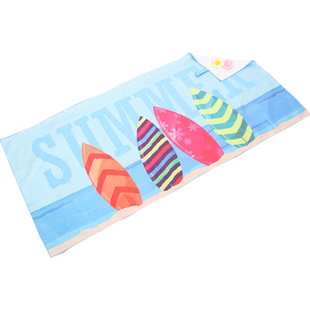 Double-sided velvet quick-drying bath towel with straps can store Independent snap shawl factory in stock digital printing beach towel