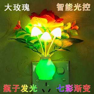 U.S. regulations cross-border lamp gift shop night light led switch light control indoor induction bedside lamp creative smart home
