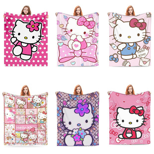 Hello Kitty Blanket Hello Kitty Flannel Blanket Air-conditioning Blanket Amazon Nap Cover Blanket Flannel Blanket Cross-border
