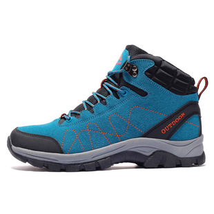 2023 autumn and winter New outdoor couple hiking shoes women's high-top warm fleece-lined men's hiking sneaker dad shoes