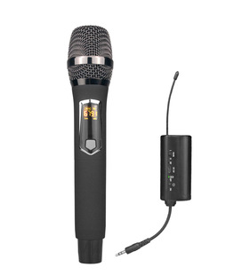Metal Frosted Charging U-Segment Wireless Dynamic Coil Microphone Home KTV Singing Internet Celebrant Live Outdoor Performance Microphone