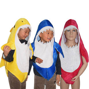 Kids Baby Shark Costume cosplay Shark Mom Dad Costume Stage Performance Clothes