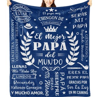 Cross Border Amazon Dad Birthday Blanket Printed Super Soft Comfortable Flannel Wool Blanket for Sofa Living Room
